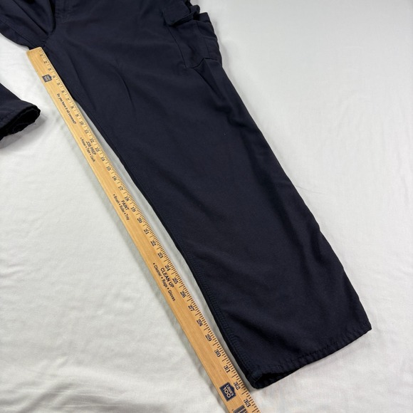 Carhartt FR Cargo Pants Mens 46x32 Blue Flame Resistant Workwear Outdoor - Picture 8 of 12